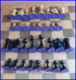 1950s USSR Soviet Vintage Wood Chess Tournament Rare Antique Old Russian