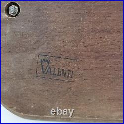 1970 Vintage Antique Valenti Wood Cutting Board Silver-Plated Bronze Pig head