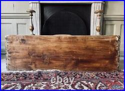 19th Century Italian antique vintage wood gild carved planter display box chest