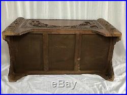 1 Vintage 20th Century Oriental Guangdong Large Camphor Wood Carved Chest Table