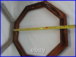 260 Pair Antique Octagonal Picture Frames Wood Plaster 36cm rebate size Vintage