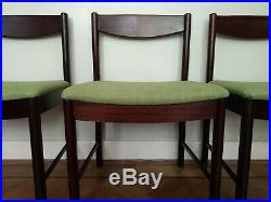 3 Vintage Retro Mid-Century A H McIntosh Dining Chairs Danish Rosewood style 60s
