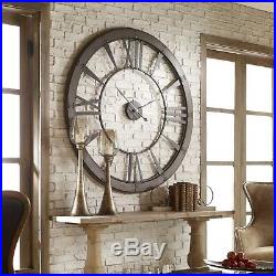 60 Farmhouse Industrial Roman Wall Clock Rustic Restoration Hardware Style