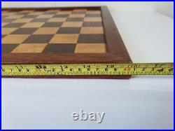 ANTIQUE OR VINTAGE CHESS BOARD JAQUES STYLE 40.5 cm SQUARES OF 45mm NO PIECES