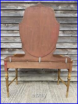 ANTIQUE/VINTAGE 20th CENTURY FRENCH STYLE VANITY DRESSING TABLE AND CHAIR