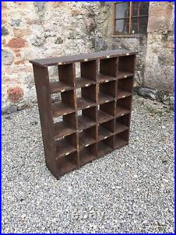 A Vintage Pigeon Hole Unit / Display Cabinet / Shop Fitting /