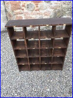 A Vintage Pigeon Hole Unit / Display Cabinet / Shop Fitting /