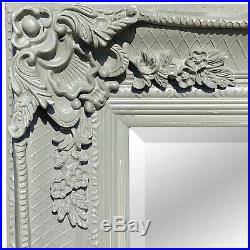 Abbey Distressed Vinatge Grey Large Wall Leaner Mirror 65 x 31 / 165cm x 79cm