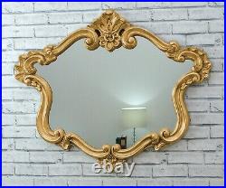Amba Classic Vintage Antique Style Gold Frame Ornate Wall Mirror 102cm x 84cm