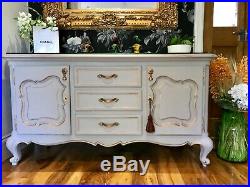 Annie Sloan Chicago Grey Vintage French Sideboard Buffet Drinks cabinet TV unit