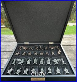 Antique Chess Set with Storage Vintage Chess Pieces and Marble Wood Chess Board