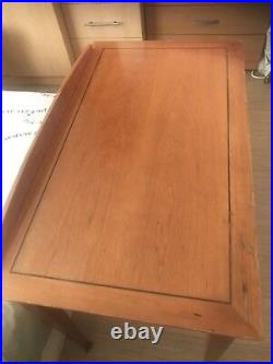 Antique Desk, Vintage Table with drawers. Solid wood