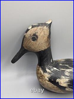 Antique Duck Hunting Decoy Wood Folk Art Old Paint Vintage Sporting Collectable