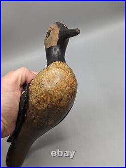 Antique Duck Hunting Decoy Wood Folk Art Old Paint Vintage Sporting Collectable