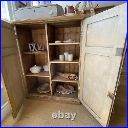 Antique Furniture Georgian Cupboard. Vintage Kitchen Pantry & Storage Home Decor