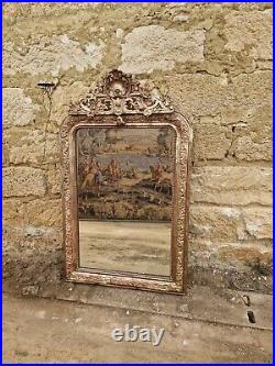 Antique Mirror French Rococo Louis Vintage Giltwood Gold Wal Mirror