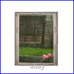 Antique Style Vintage Silver Shabby Chic Floor Wall Mirror Large Home Decor