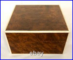 Antique / Vintage Amboyna Wood Cigarette Box Patent No 256860