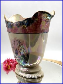 Antique Vintage Arthur Wood Porcelain China Vase Planter Lustre