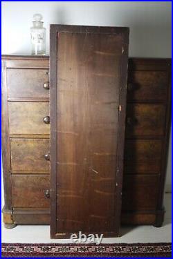 Antique Vintage Burr Walnut Gilt Framed Tall Tailor Mirror