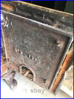 Antique Vintage Cast Iron French Wood Burner Stove Range Can Deliver