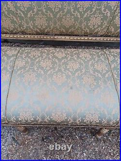 Antique Vintage French Louis XVI Revival Rococo Gold Sofa And Armchairs