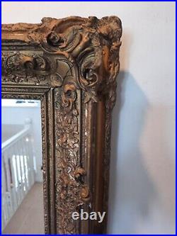 Antique Vintage Giltwood Rococo Framed Wall Mirror