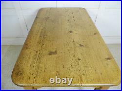 Antique Vintage Pine Scrub Victorian Rustic Kitchen table 1870s rustic desk