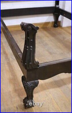 Antique Vintage Queen Anne style double bed frame