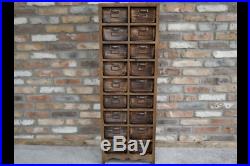 Antique Vintage Rustic Wooden Drawer Storage Apothecary Cabinet Unit (dx6070)