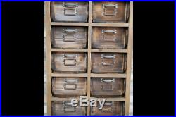 Antique Vintage Rustic Wooden Drawer Storage Apothecary Cabinet Unit (dx6070)