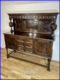 Antique Vintage Solid Oak Sideboard Dresser Buffet Cabinet. Delivery Available