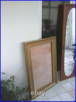 Antique Vintage Very Large Hefty Old Gilt Wood Frame