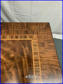 Antique Vintage Wood Folding Card Table WOW
