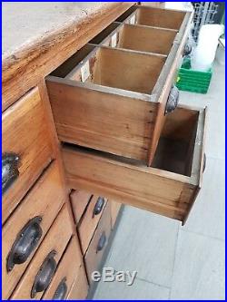 Antique Vintage chest of draws approx 7ft in length and 2ft in width