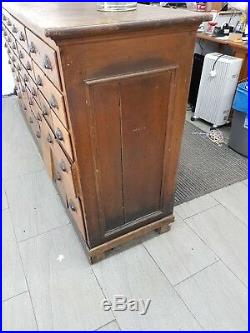 Antique Vintage chest of draws approx 7ft in length and 2ft in width