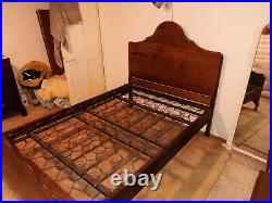 Antique Vintage wood vono bed frame double