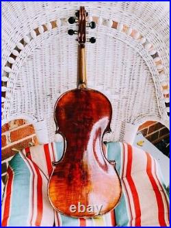 Antique Violin 3/4 Vintage Collectible Wood String Instrument John Juzek Restore