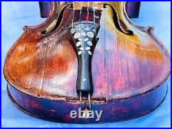 Antique Violin 3/4 Vintage Collectible Wood String Instrument John Juzek Restore