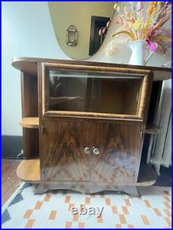 Antique cabinet vintage sideboard wood dresser cupboard hallway console cabinet