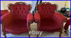 Antique style Dress sofa vintage set and two chairs