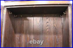 Antique vintage oak double door wardrobe