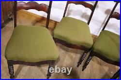 Antique vintage set of 4 dining chairs