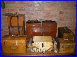 Antique vintage wood Box union gerstener surveyor's