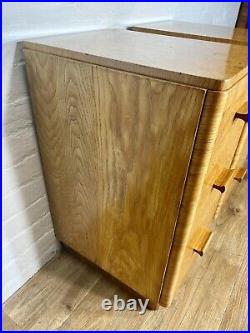 Art Deco Vintage Antique Burr Maple Bedside Chest Cabinets. Delivery Available