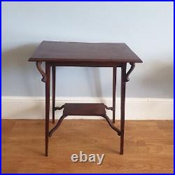 Arts And Crafts Style Antique Mahogany Side Table