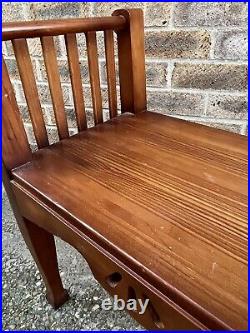 Beautiful Quality Wooden Antique Vintage Piano Stool Window Seat Throne Stool
