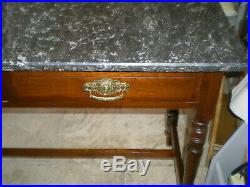 Beautiful Vintage Wash Stand with Solid Marble Top & Two Drawers suit any room