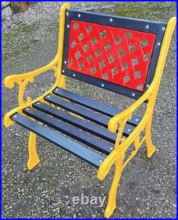 Beautiful vintage cast iron garden chair