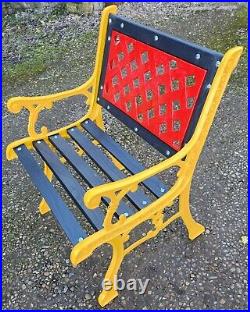 Beautiful vintage cast iron garden chair